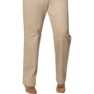 16W Khaki Flat Front Pants (Tall)